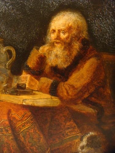 Tableaux et dessins Tableaux XVIIe siècle - L’apothicaire alchimiste - Louis Marc Antoine BILCOQ ( 1755 – 1838 )
