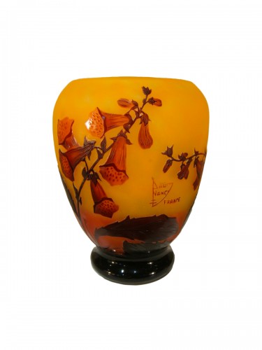 Daum Nancy France - Vase en verre multicouche vers 1900