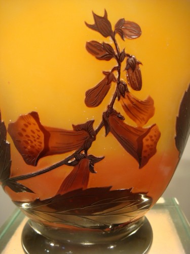 Daum Nancy France - Vase en verre multicouche vers 1900 - Art nouveau