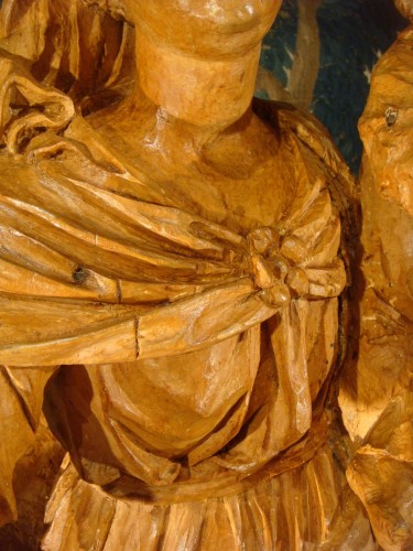 Vierge à l'Enfant en bois sculpte Epoque XVIII ème - Louis XV