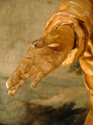 Louis XV - Vierge à l'Enfant en bois sculpte Epoque XVIII ème