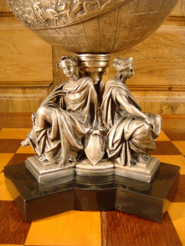Napoléon III - Cassolette en Bronze argenté " A la Gloire des Armées Napoléonienne