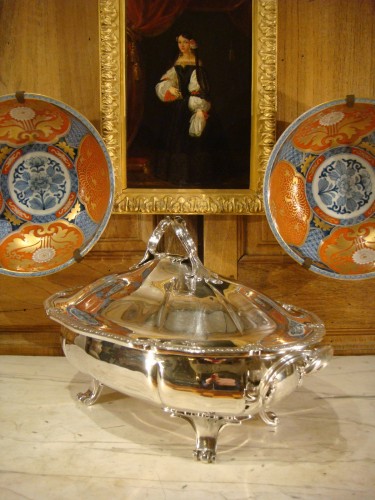 Argenterie et Arts de la table  - Odiot - Légumier ovale en Argent massif