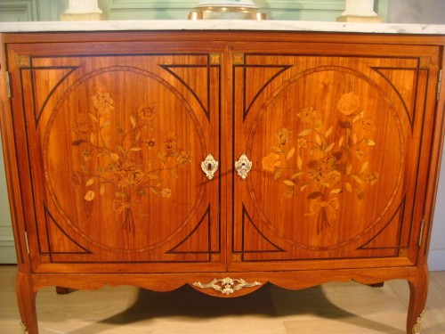 18th century - two-leaf buffet, Transition period, stamped Denizot
