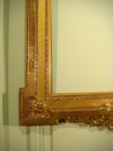 XIXe siècle - Cadre en bois doré début du XIXs siècle