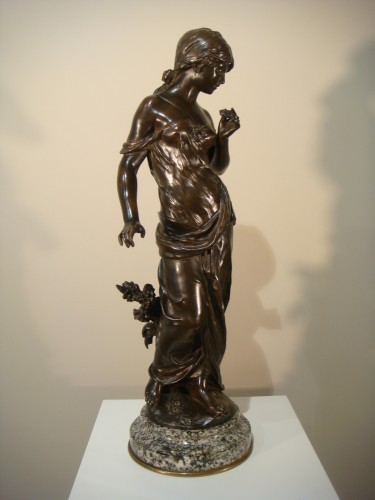Auguste Moreau (1834 – 1917)- Jeune Femme - Sculpture Style Napoléon III
