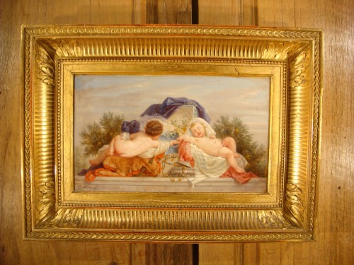Tableaux et dessins Tableaux XIXe siècle - Putti -  Charles Gustave Housez ( 1822 – 1888 )  