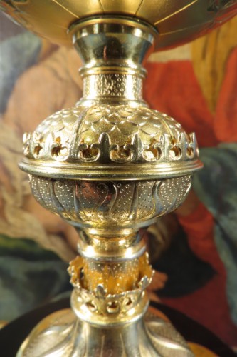 Art sacré, objets religieux  - Charles Eugène Trioullier - Ciboire en Vermeil