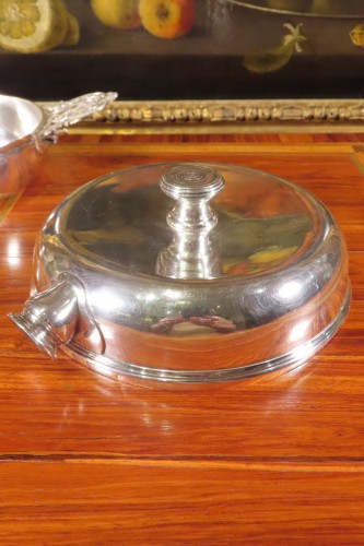 Louis XVI - Ecuelle couverte de voyage à combinaisons en argent - XVIIIe Pierre Nicolas BIN