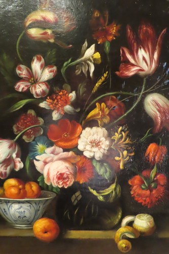Bouquet de fleurs époque début XVIIIe siècle - 