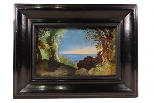 Paysage aux perroquets - Ecole Flamande du 17e siècle
