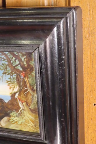 Paysage aux perroquets - Ecole Flamande du 17e siècle - Antiquaires Balzeau & Brion