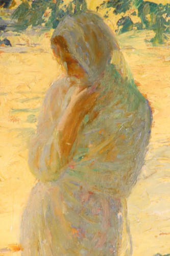 Woman at the Water&#039;s Edge - Octave Guillonnet (1872-1967) - 