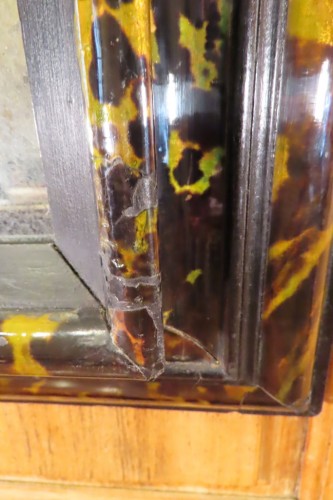 Antiquités - Early 18th century mirror with tortoiseshell moldings