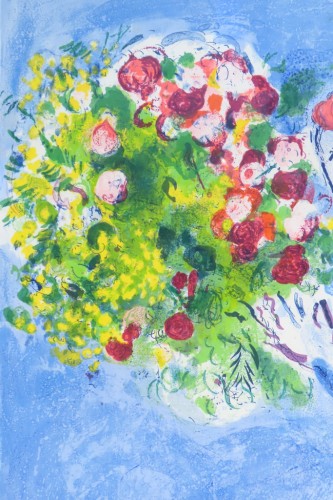 Gravures et livres anciens  - Marc Chagall - Affiche originale la Baie des Anges 1961