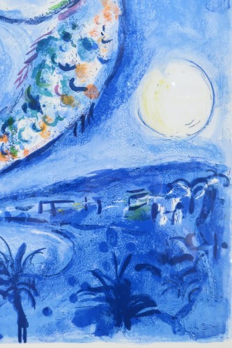 Marc Chagall - Affiche originale la Baie des Anges 1961 - Antiquaires Balzeau & Brion