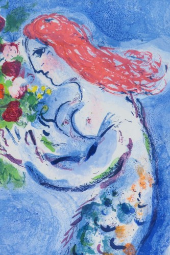 Années 50-60 - Marc Chagall - Affiche originale la Baie des Anges 1961