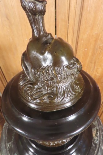 Sculpture Sculpture en Bronze - Mercure prenant son envol Bronze fin 19e d'après J. Bologne