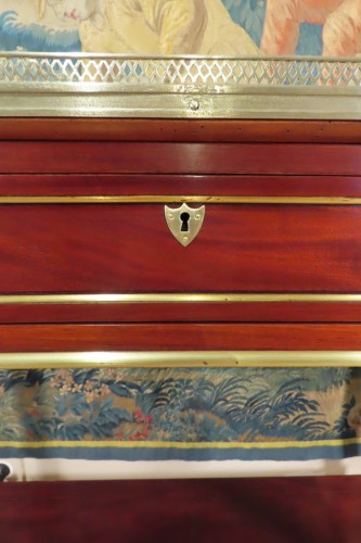 Console Directoire en acajou et placage - Antiquaires Balzeau & Brion