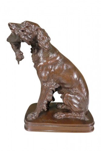 Chien de chasse à la bécasse - Ferdinand Pautrot (1832-1874)