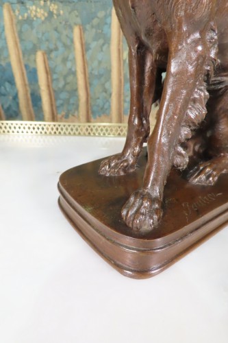 Antiquités - Chien de chasse à la bécasse - Ferdinand Pautrot (1832-1874)