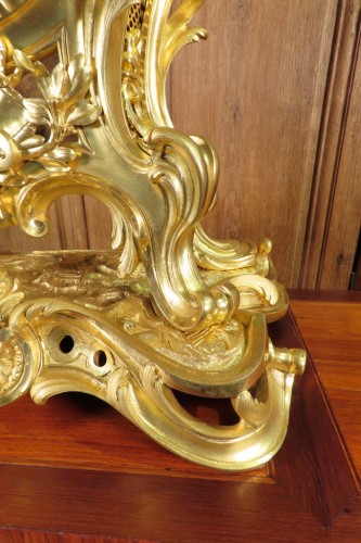 Rocaille clock “Aux Amours Vendangeurs” (Cherubs Harvesting Grapes), late 19th century - Napoléon III