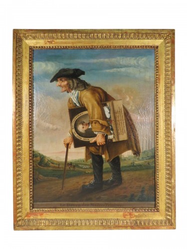 Le doyen des maîtres peintres et portrait de Montalembert, France fin 18e début 19e siècle
