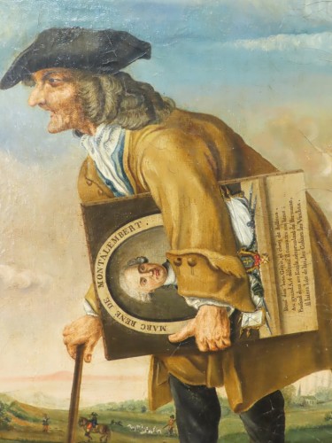 Directoire - Le doyen des maîtres peintres et portrait de Montalembert, France fin 18e début 19e siècle