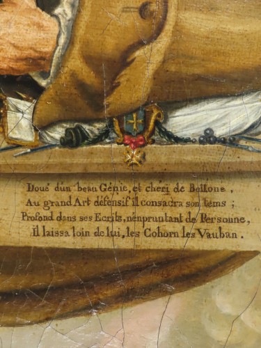 Antiquités - Le doyen des maîtres peintres et portrait de Montalembert, France fin 18e début 19e siècle