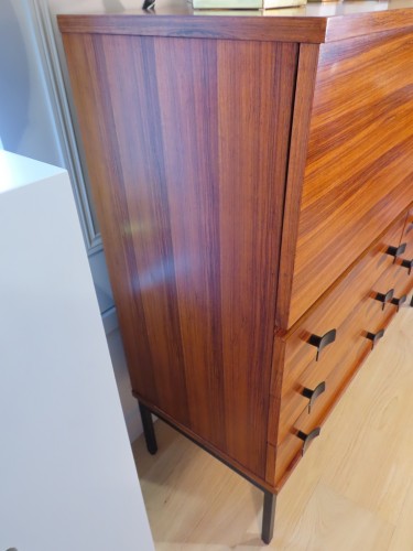 Meuble bureau secrétaire à hauteur d'appui vers 1960 - Mobilier Style Années 50-60