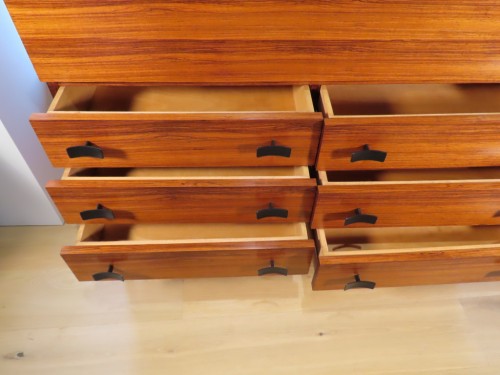 Mobilier Bureau et Secrétaire - Meuble bureau secrétaire à hauteur d'appui vers 1960