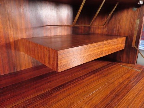 XXe siècle - Meuble bureau secrétaire à hauteur d'appui vers 1960