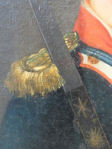 Tableaux et dessins Tableaux XVIIIe siècle - Portrait d'un jeune officier - fin XVIIIe siècle