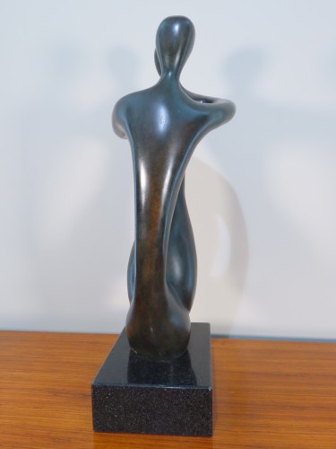 Années 50-60 - Couple enlacé, bronze de Xavier Alvarez