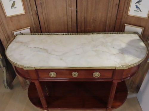 Louis XVI - Console en acajou estampillé de Weber - Epoque Louis XVI