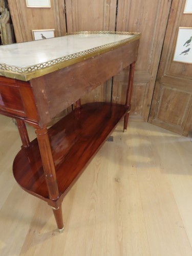 Antiquités - Console en acajou estampillé de Weber - Epoque Louis XVI