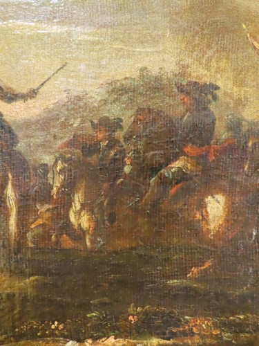 Tableaux et dessins Tableaux XVIIIe siècle - Scène de bataille - Epoque XVIIIe