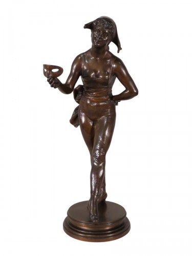 Emile Allouard (1844 – 1929)  -  Jeune femme au masque