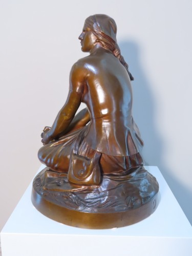 Henri Chapu (1833 – 1891)  - Jeanne d’Arc - Sculpture Style Napoléon III