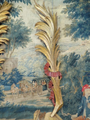 Gerbes de blé en bois sculpté doré et laqué du 18e siècle - Objet de décoration Style 