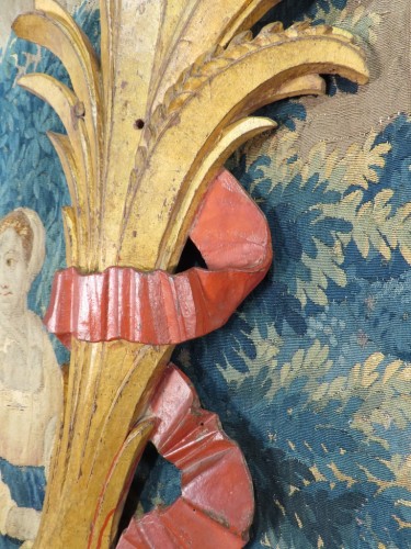 Gerbes de blé en bois sculpté doré et laqué du 18e siècle - Antiquaires Balzeau & Brion