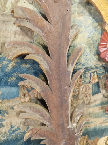 XVIIIe siècle - Gerbes de blé en bois sculpté doré et laqué du 18e siècle