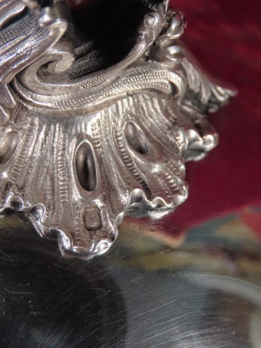 Argenterie et Arts de la table  - Legumier armorie en argent et couronne ducale