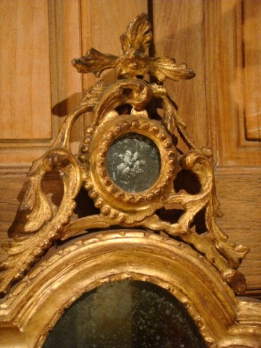 - Paire de miroirs en bois doré Italie époque début XIXe
