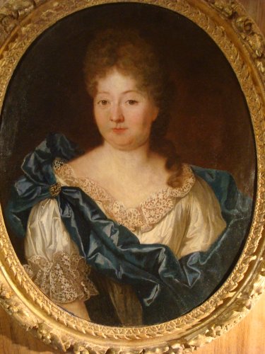 XVIIIe siècle - Portrait de Mme Anne de Caumont époque XVIIIe