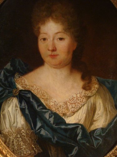 Portrait de Mme Anne de Caumont époque XVIIIe - Louis XV