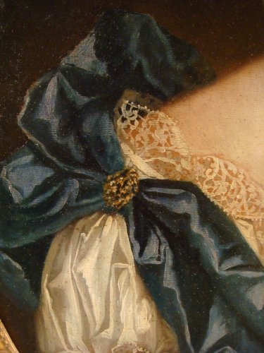 Antiquités - Portrait de Mme Anne de Caumont époque XVIIIe