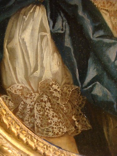 Antiquités - Portrait de Mme Anne de Caumont époque XVIIIe