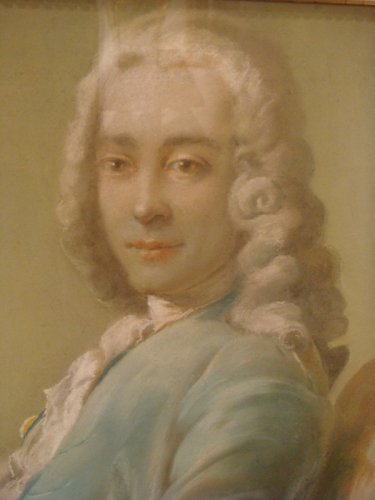 Tableaux et dessins Dessin, Aquarelle & Pastel - Portrait au pastel de Louis Duval de l'Epinoy