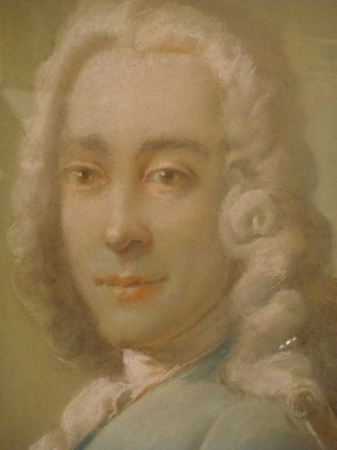 Portrait au pastel de Louis Duval de l'Epinoy - Antiquaires Balzeau & Brion